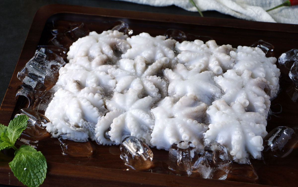 块冻整只小章鱼